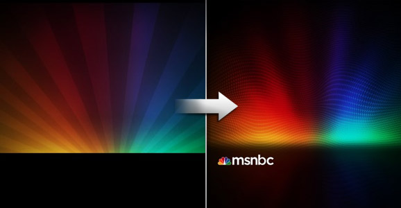 MSNBC New Background Design in Photoshop